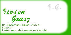 vivien gausz business card